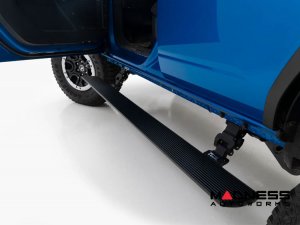 Ford Bronco Side Steps - Power Running Boards - 4 Door - Rough Country - E-Boards